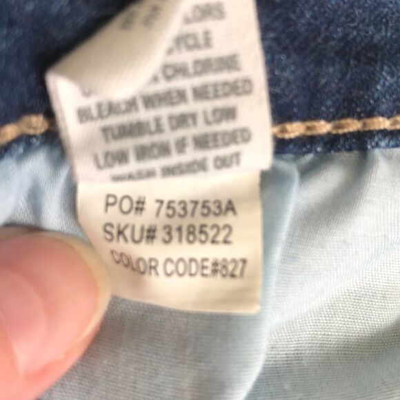 RSQ Sunset High Rise Med Wash Ripped Denim Shorts Size 1 - Picture 7 of 7